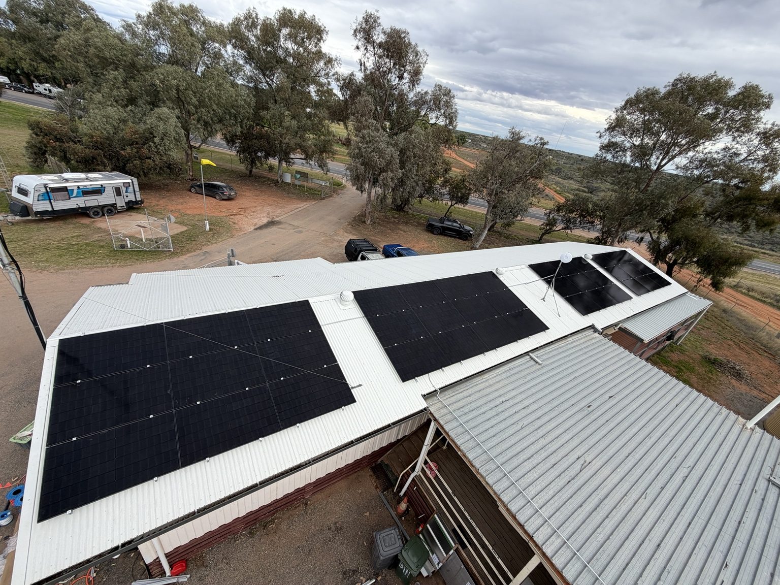 Solar panels installed on a residential rooftop